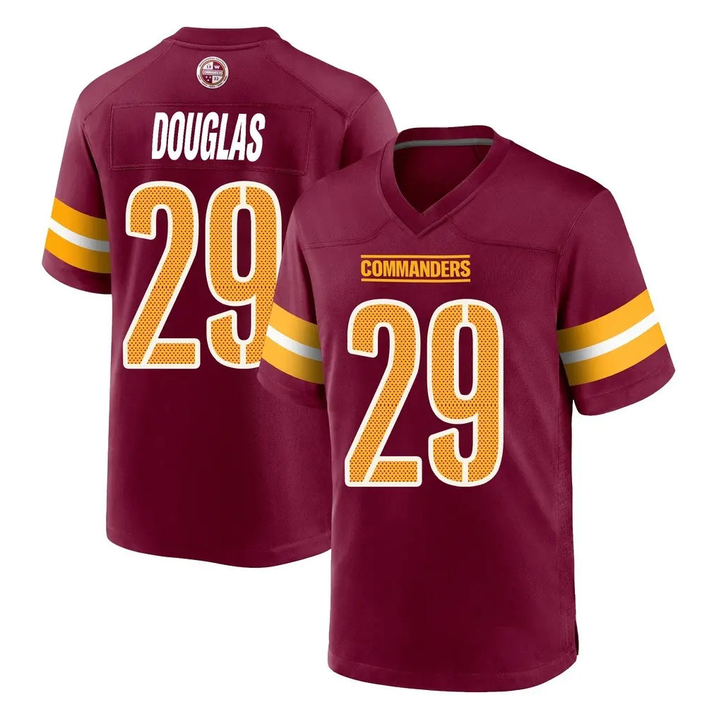 Rebec W.Commanders #29 Rasul Douglas Player Burgundy Home Game Stitched Jerseys