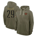 Rebec W.Commanders #29 Rasul Douglas Player Olive Salute to Service Pullover Hoodies Limited Home Stitched Jerseys