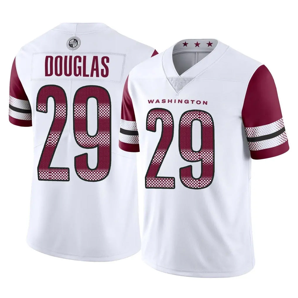 Rebec W.Commanders #29 Rasul Douglas Player White Limited Vapor Home Game Stitched Jerseys
