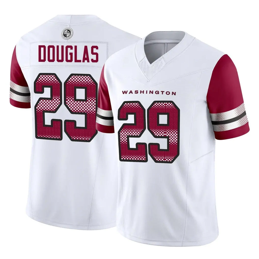 Rebec W.Commanders #29 Rasul Douglas Player White Vapor F.U.S.E. Limited Home Game Stitched Jerseys