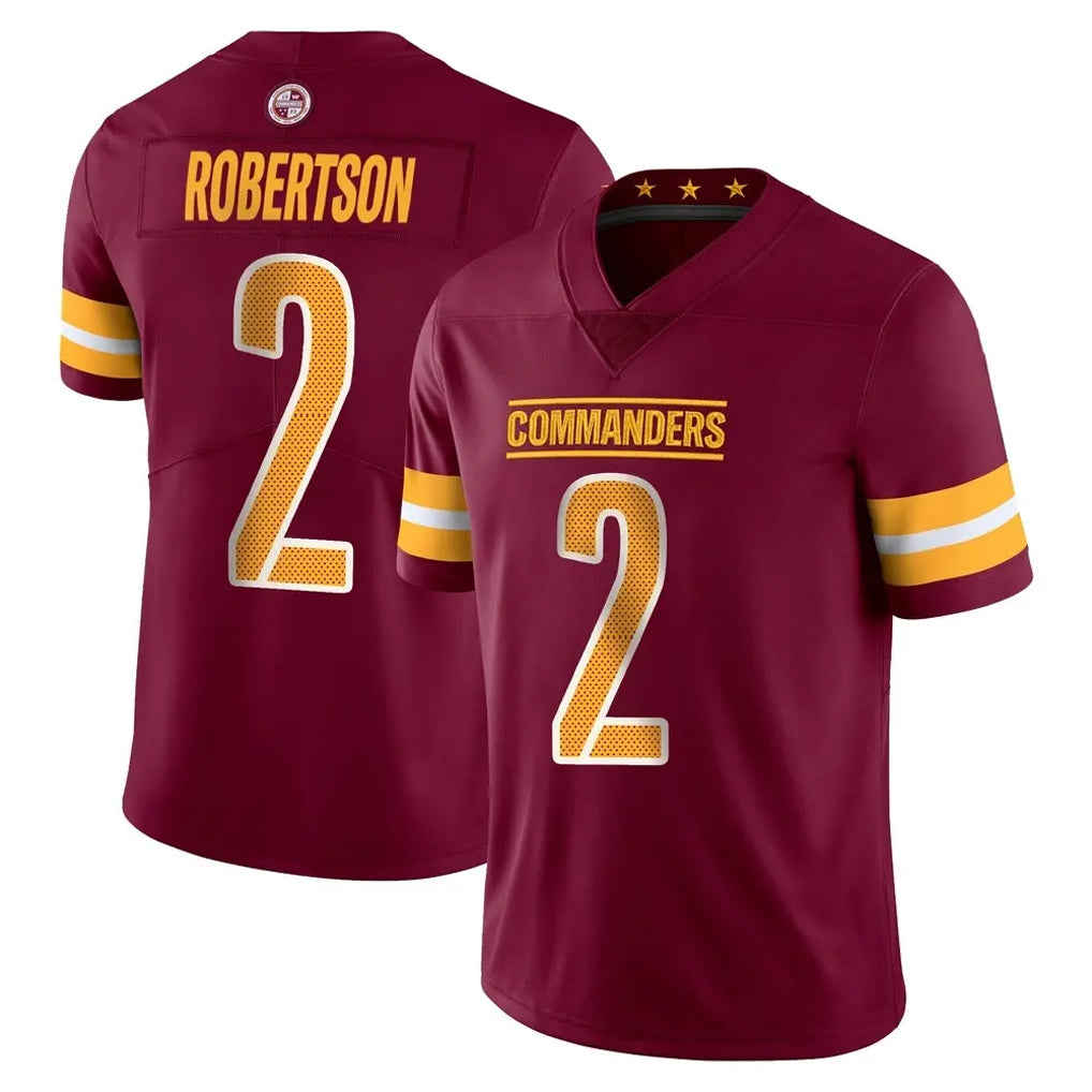 Rebec W.Commanders #2 Amik Robertson Player Burgundy Limited Vapor Home Game Stitched Jerseys