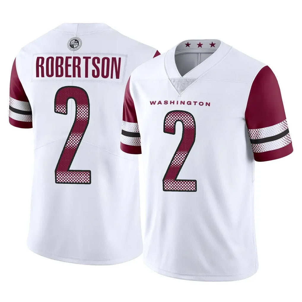 Rebec W.Commanders #2 Amik Robertson Player White Limited Vapor Home Game Stitched Jerseys