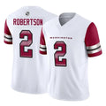 Rebec W.Commanders #2 Amik Robertson Player White Vapor F.U.S.E. Limited Home Game Stitched Jerseys