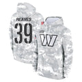 Rebec W.Commanders #39 Jeremy Reaves Player Arctic Camo Limited Salute to Service Pullover Hoodies Game Stitched Jerseys