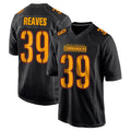 Rebec W.Commanders #39 Jeremy Reaves Player Black Carbon Fashion Home Game Stitched Jerseys