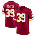 Rebec W.Commanders #39 Jeremy Reaves Player Burgundy Game Home Stitched Jerseys