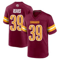 Rebec W.Commanders #39 Jeremy Reaves Player Burgundy Home Game Stitched Jerseys