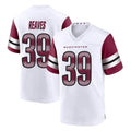 Rebec W.Commanders #39 Jeremy Reaves Player White Game Home Stitched Jerseys