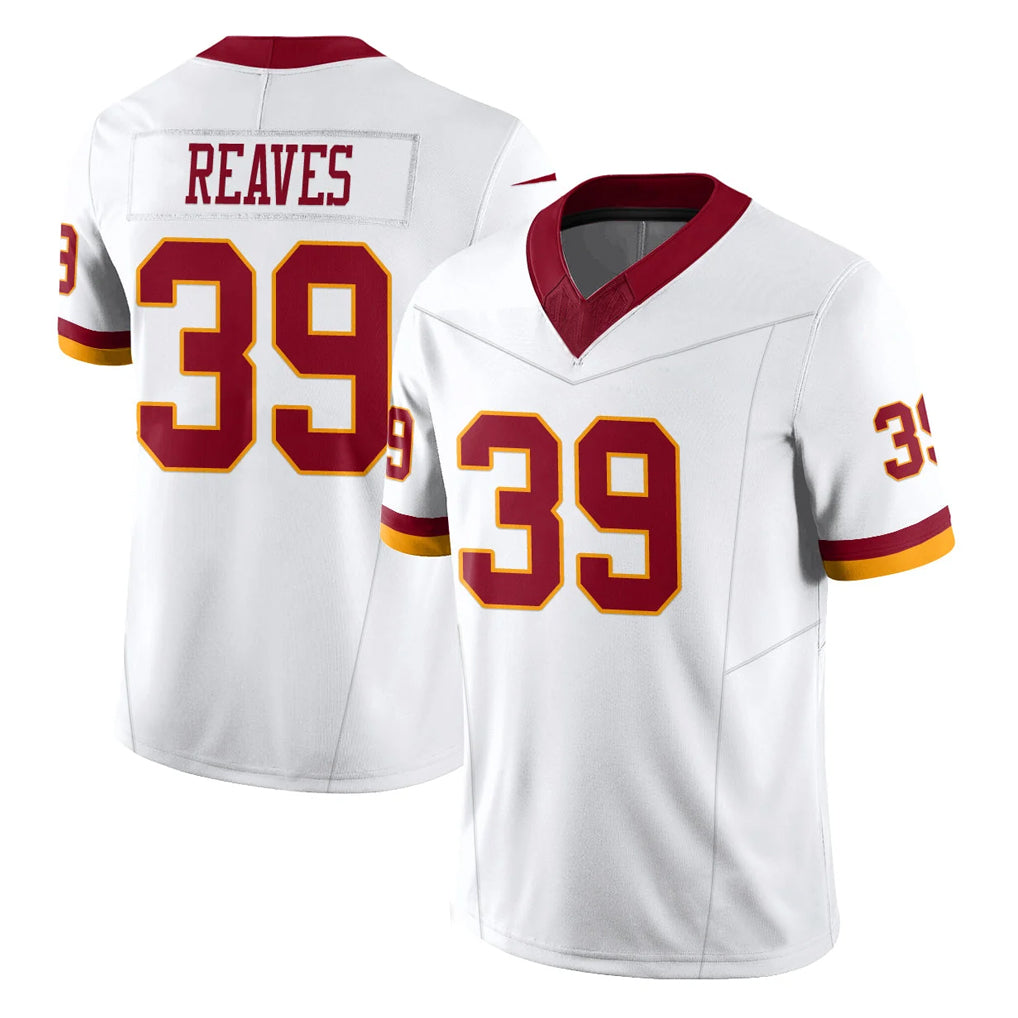 Rebec W.Commanders #39 Jeremy Reaves Player White Limited Vapor F.U.S.E. Home Game Stitched Jerseys