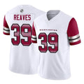 Rebec W.Commanders #39 Jeremy Reaves Player White Vapor F.U.S.E. Limited Home Game Stitched Jerseys