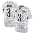 Rebec W.Commanders #3 Stefon Diggs Player Arctic Camo Limited Salute To Service Home Game Stitched Jerseys