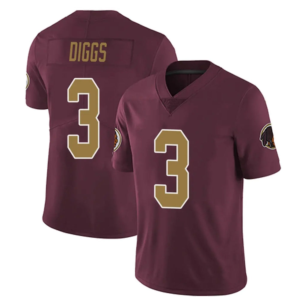 Rebec W.Commanders #3 Stefon Diggs Player Burgundy Alternate Vapor Untouchable Home Game Stitched Jerseys