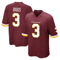Rebec W.Commanders #3 Stefon Diggs Player Burgundy Team Color Home Game Stitched Jerseys