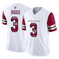 Rebec W.Commanders #3 Stefon Diggs Player White Vapor F.U.S.E. Limited Home Game Stitched Jerseys