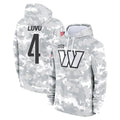 Rebec W.Commanders #4 Frankie Luvu Player Arctic Camo Limited Salute to Service Pullover Hoodies Game Stitched Jerseys