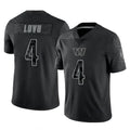 Rebec W.Commanders #4 Frankie Luvu Player Black Limited Reflective Home Game Stitched Jerseys