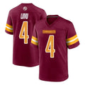Rebec W.Commanders #4 Frankie Luvu Player Burgundy Home Game Stitched Jerseys