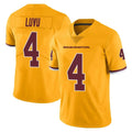 Rebec W.Commanders #4 Frankie Luvu Player Gold Limited Color Rush Home Game Stitched Jerseys