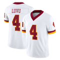 Rebec W.Commanders #4 Frankie Luvu Player White Limited Vapor F.U.S.E. Home Game Stitched Jerseys