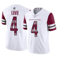 Rebec W.Commanders #4 Frankie Luvu Player White Limited Vapor Home Game Stitched Jerseys