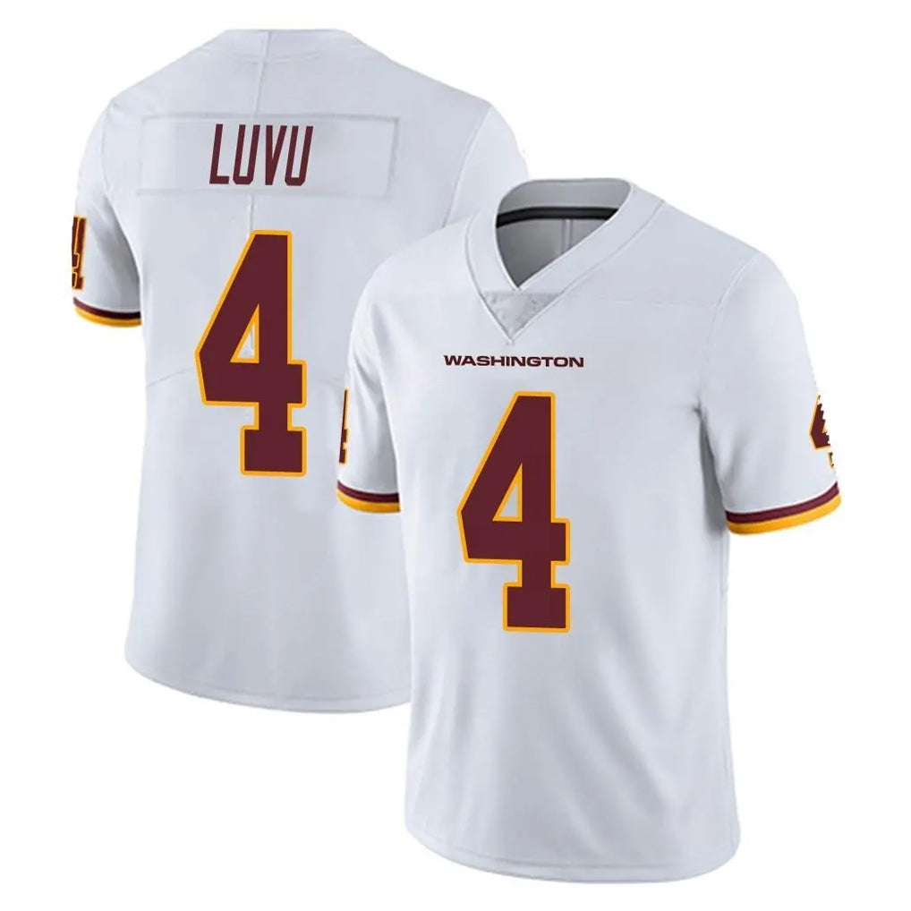 Rebec W.Commanders #4 Frankie Luvu Player White Limited Vapor Untouchable Home Game Stitched Jerseys