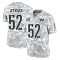Rebec W.Commanders #52 Sonny Styles Player Arctic Camo Limited Salute To Service Home Game Stitched Jerseys