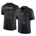 Rebec W.Commanders #52 Sonny Styles Player Black Limited Reflective Home Game Stitched Jerseys