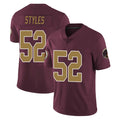 Rebec W.Commanders #52 Sonny Styles Player Burgundy Alternate Vapor Untouchable Home Game Stitched Jerseys