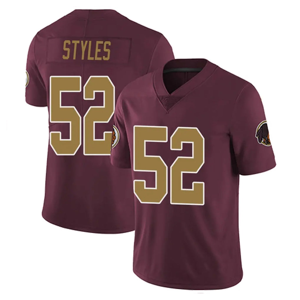 Rebec W.Commanders #52 Sonny Styles Player Burgundy Alternate Vapor Untouchable Home Game Stitched Jerseys