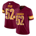 Rebec W.Commanders #52 Sonny Styles Player Burgundy Limited Vapor Home Game Stitched Jerseys