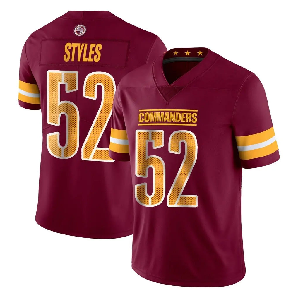 Rebec W.Commanders #52 Sonny Styles Player Burgundy Limited Vapor Home Game Stitched Jerseys