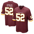 Rebec W.Commanders #52 Sonny Styles Player Burgundy Team Color Home Game Stitched Jerseys