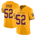 Rebec W.Commanders #52 Sonny Styles Player Gold Limited Color Rush Home Game Stitched Jerseys