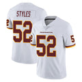 Rebec W.Commanders #52 Sonny Styles Player White Limited Vapor Untouchable Home Game Stitched Jerseys