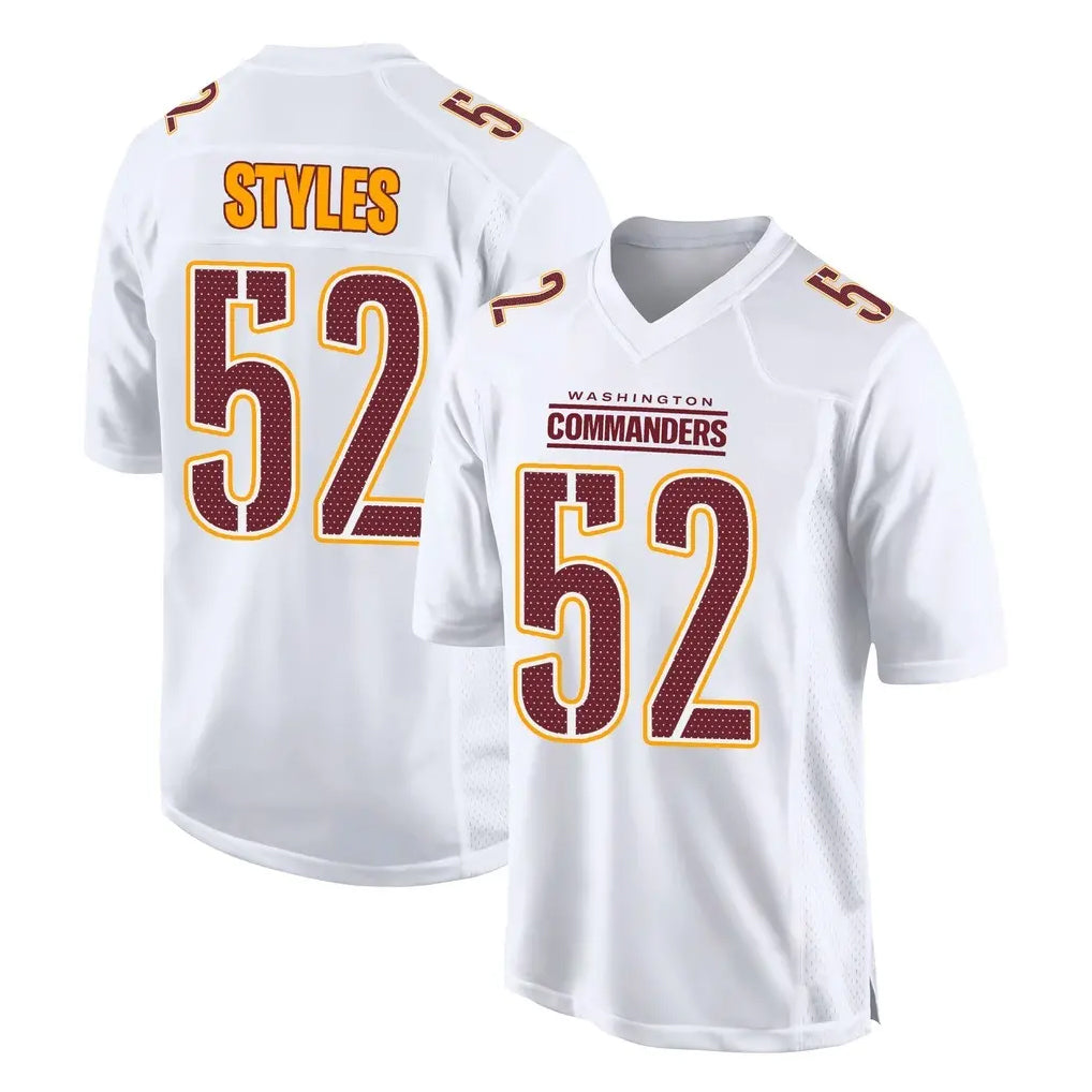 Rebec W.Commanders #52 Sonny Styles Player White Tundra Fashion Home Game Stitched Jerseys