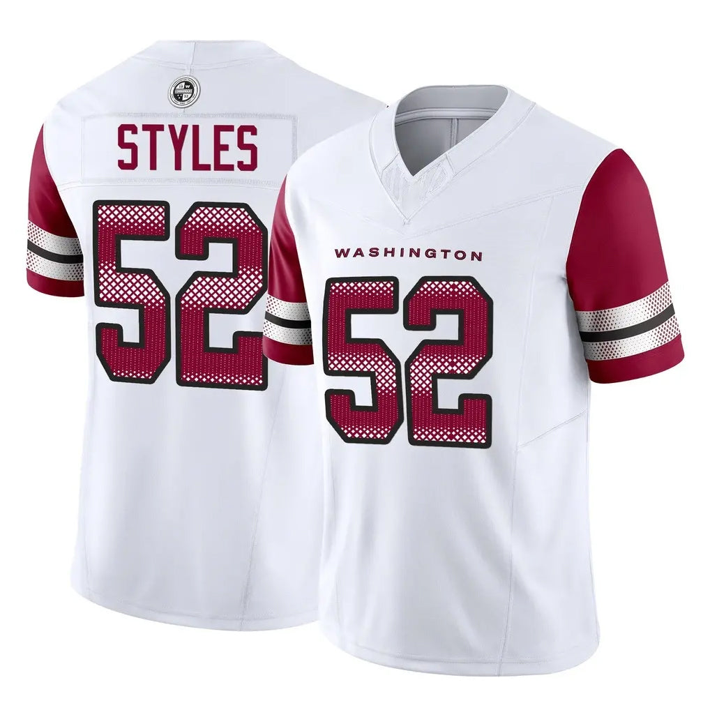 Rebec W.Commanders #52 Sonny Styles Player White Vapor F.U.S.E. Limited Home Game Stitched Jerseys
