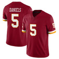 Rebec W.Commanders #5 Jayden Daniels Player Burgundy Limited Team Vapor F.U.S.E. Home Game Stitched Jerseys