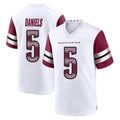 Rebec W.Commanders #5 Jayden Daniels Player White Game Home Stitched Jerseys
