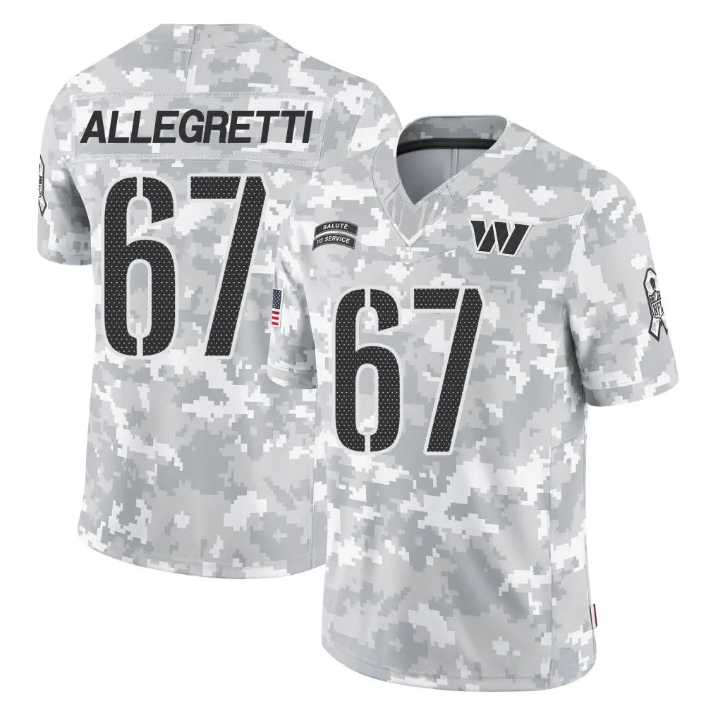 Rebec W.Commanders #67 Nick Allegretti Player Arctic Camo Limited Salute To Service Home Game Stitched Jerseys