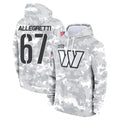 Rebec W.Commanders #67 Nick Allegretti Player Arctic Camo Limited Salute to Service Pullover Hoodies Game Stitched Jerseys