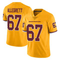 Rebec W.Commanders #67 Nick Allegretti Player Gold Limited Color Rush Home Game Stitched Jerseys