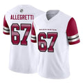 Rebec W.Commanders #67 Nick Allegretti Player White Vapor F.U.S.E. Limited Home Game Stitched Jerseys