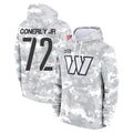 Rebec W.Commanders #72 Josh Conerly Jr. Player Arctic Camo Limited Salute to Service Pullover Hoodies Game Stitched Jerseys