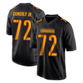 Rebec W.Commanders #72 Josh Conerly Jr. Player Black Carbon Fashion Home Game Stitched Jerseys