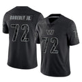 Rebec W.Commanders #72 Josh Conerly Jr. Player Black Limited Reflective Home Game Stitched Jerseys