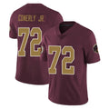 Rebec W.Commanders #72 Josh Conerly Jr. Player Burgundy Alternate Vapor Untouchable Home Game Stitched Jerseys