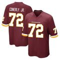 Rebec W.Commanders #72 Josh Conerly Jr. Player Burgundy Team Color Home Game Stitched Jerseys