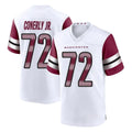 Rebec W.Commanders #72 Josh Conerly Jr. Player White Game Home Stitched Jerseys