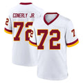 Rebec W.Commanders #72 Josh Conerly Jr. Player White Home Game Stitched Jerseys
