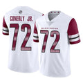 Rebec W.Commanders #72 Josh Conerly Jr. Player White Limited Vapor Home Game Stitched Jerseys